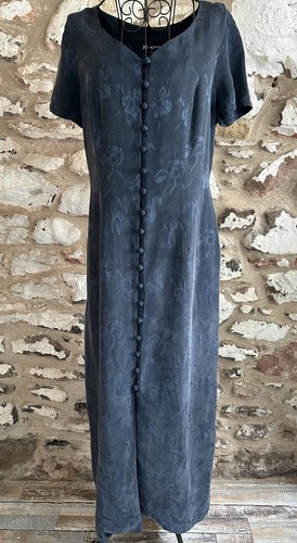 Maxi abito jacquard floreale