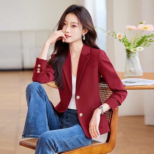 Blazer donna elegante rosso - donna,