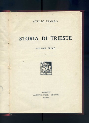Tamaro storia di - a., trieste