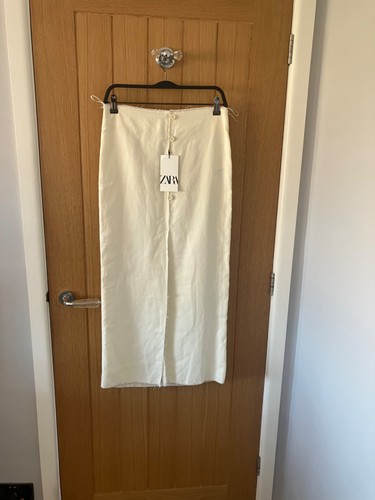 Gonna midi zara ecrù con - gonna,