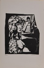 Adolf Brunner / xilografia /