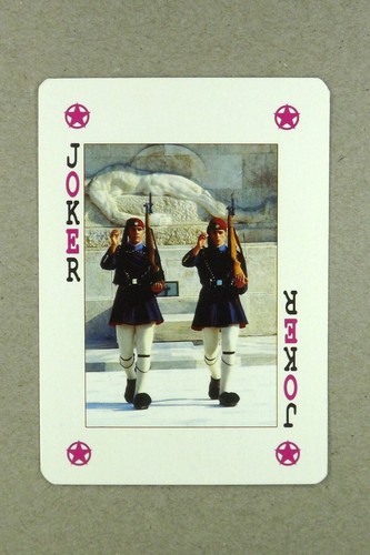 Joker playing card greece - 1, x