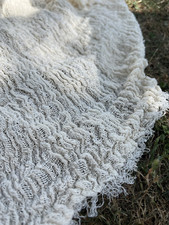 Tessuto di lino bianco