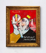 Quadro acquerello inchiostro