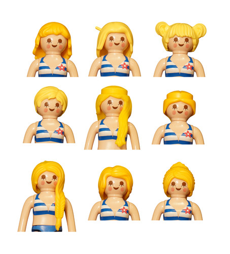 Playmobil capelli donna biondo
