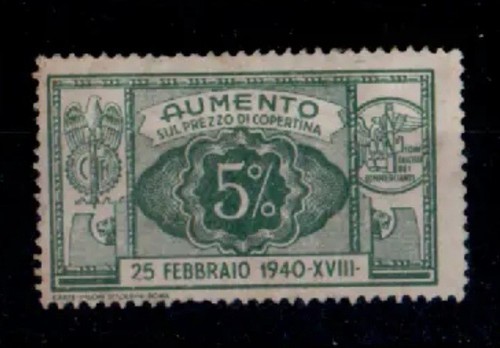 1940 marca bollo aumento di - 1940,