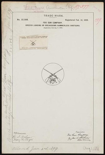 Fox gun company - 1899, trademark