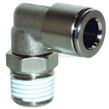 RACCORDO "L" ATTACCO GIREVOLE AUTOMATICO MASCHIO X TUBO RILSAN COMPRESSORE ARIA