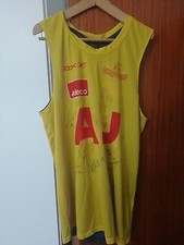 Pallacanestro Olimpia Milano , CANOTTA ALLENAMENTO DOUBLE face autografata ( ?)