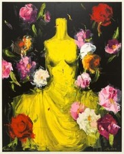 Bellandi Luca - 100x80 - gentle storm -serigrafia materica su cartoncino