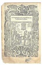 Stampa Maria Vergine modello e maestra di fede A. Da Castello 1575