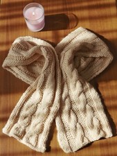 Sciarpa Rosa Ai Ferri Morbida