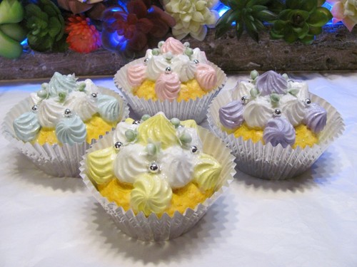 Torta falsa cupcakes pastello - torta,