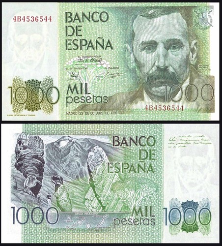 Facsimil billete 1000 pesetas - facsimil,