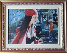 Maria Giovanna PERI olio tela 50x70 no lodola kostabi warhol guttuso tozzi