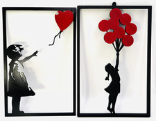 Set 2 Quadretti Stile Banksy
