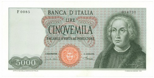 5000 lire cristoforo colombo - 5000, i