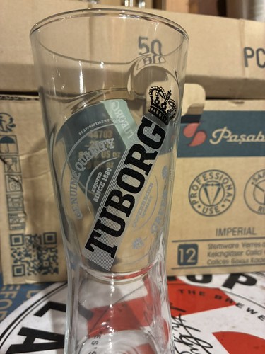 Tuborg pint 20oz glasses - tuborg,