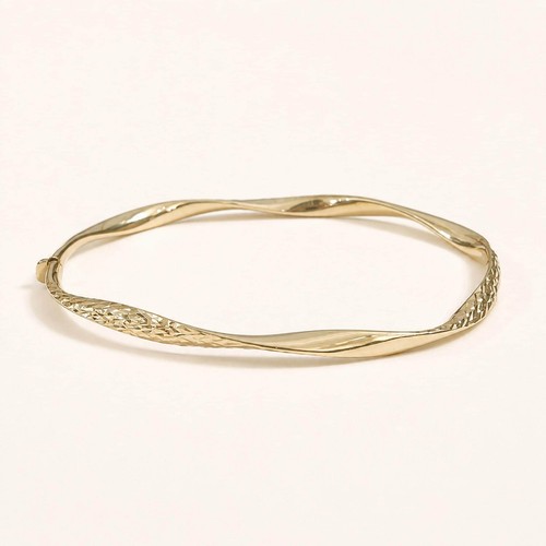 Bracciale ritorto oro 9 - bracciale,