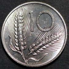 Italy 10 Lire 1973 KM# 93