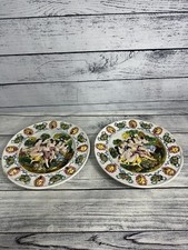 2 PIATTI E NUDI VINTAGE ITALIANI CAPODIMONTE CERAMICA DECORATIVI PUTTI