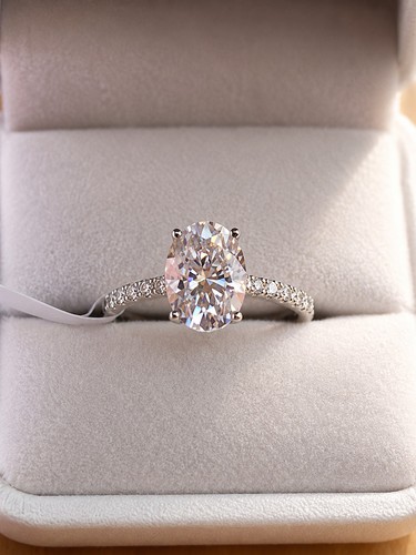 Anello fidanzamento argento - di,
