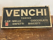 Venchi-Cioccolato-Caramelle-Insegna Pubblicitaria -Italy anni’30