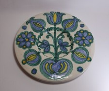 Antico Piatto Centrotavola THUN Keramik Bolzano Italia Tulipano Melograno cm 32