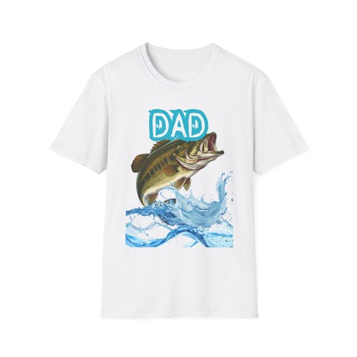 Maglietta bass fish dad - maglietta,