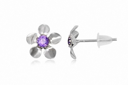 Orecchini fiore argento legge - fiore,