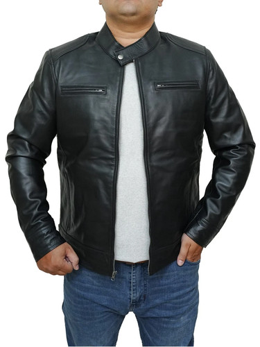 Giacca moto uomo nera - giacca,