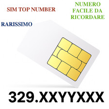 SIM GOLD NUMBER - VIP - NUOVO MAI USATO - RARISSIMO - NUMERO FACILE 329.XXYYXXX