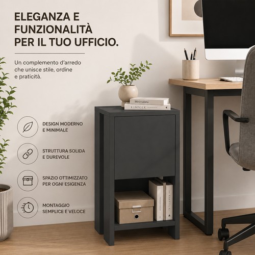 Comodino mobiletto ripiani - mobiletto, 2
