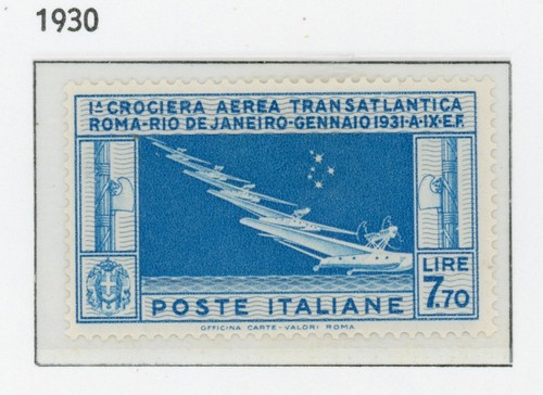 Italia regno 1930 crociera - regno, 1930.