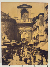 Foto storica collezione Alinari - NAPOLI - Porta Capuana Su legno
