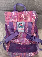 ZAINO INVICTA  WORLD CUP VIOLA MULTICOLOR VINTAGE ANNI 80 90  2000 U485