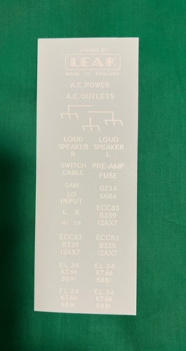 Leak stereo decals - leak,