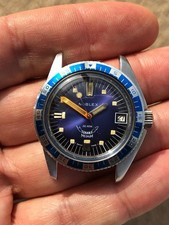 Squale Noblex Medium Automatic 30 ATM Sub Vintage Watch Roulotte Bezel Rare