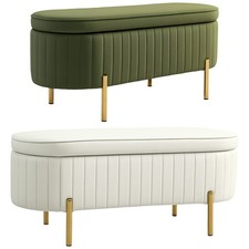 HOMCOM Panca Fondo Letto Ovale