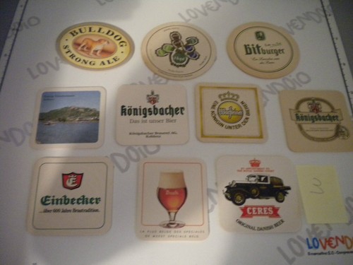 Lotto sottobicchieri birra - lotto, 10