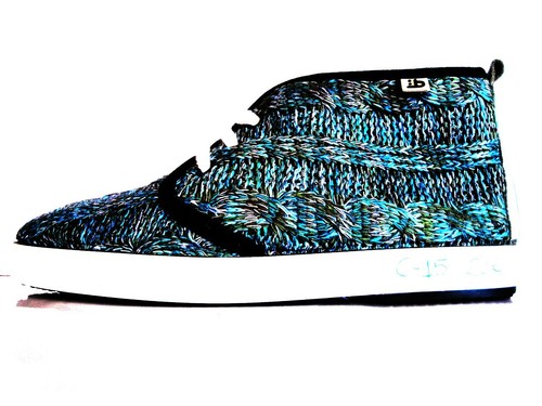 Botines lana multicolor - lana,