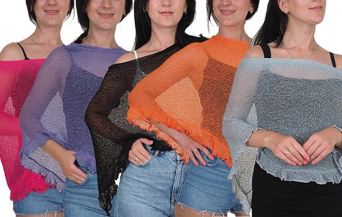 Poncho donna tinta - , unita