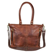 Borsa A Tracolla In Vera Pelle