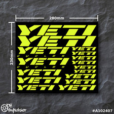 Yeti set ricamo giallo fluo |