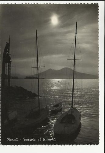 Napoli vesuvio tramonto - vesuvio,