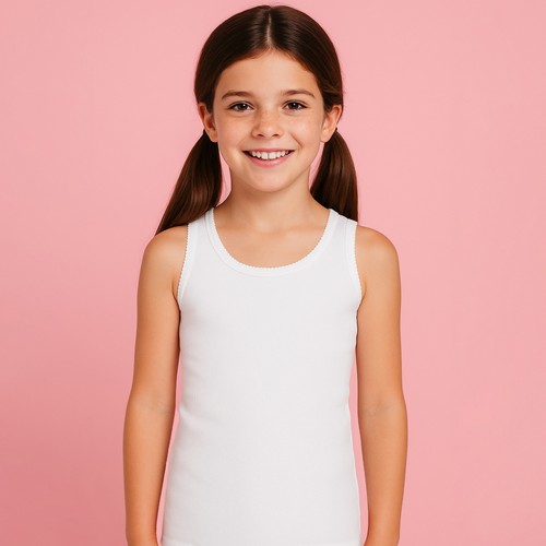 Canottiere bimba ellepi 8227 - canottiere,