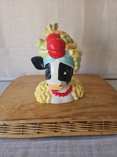 Vintage biscottiera ceramica - vintage,