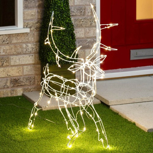 Decorazione cervo lightup - decorazione,