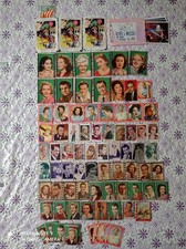 LOTTO DI 102 FIGURINE CARTONATE ATTORI ANNI 40/50 + VARIE