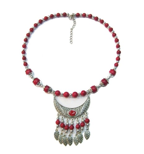 Collana con pietre - , preziose